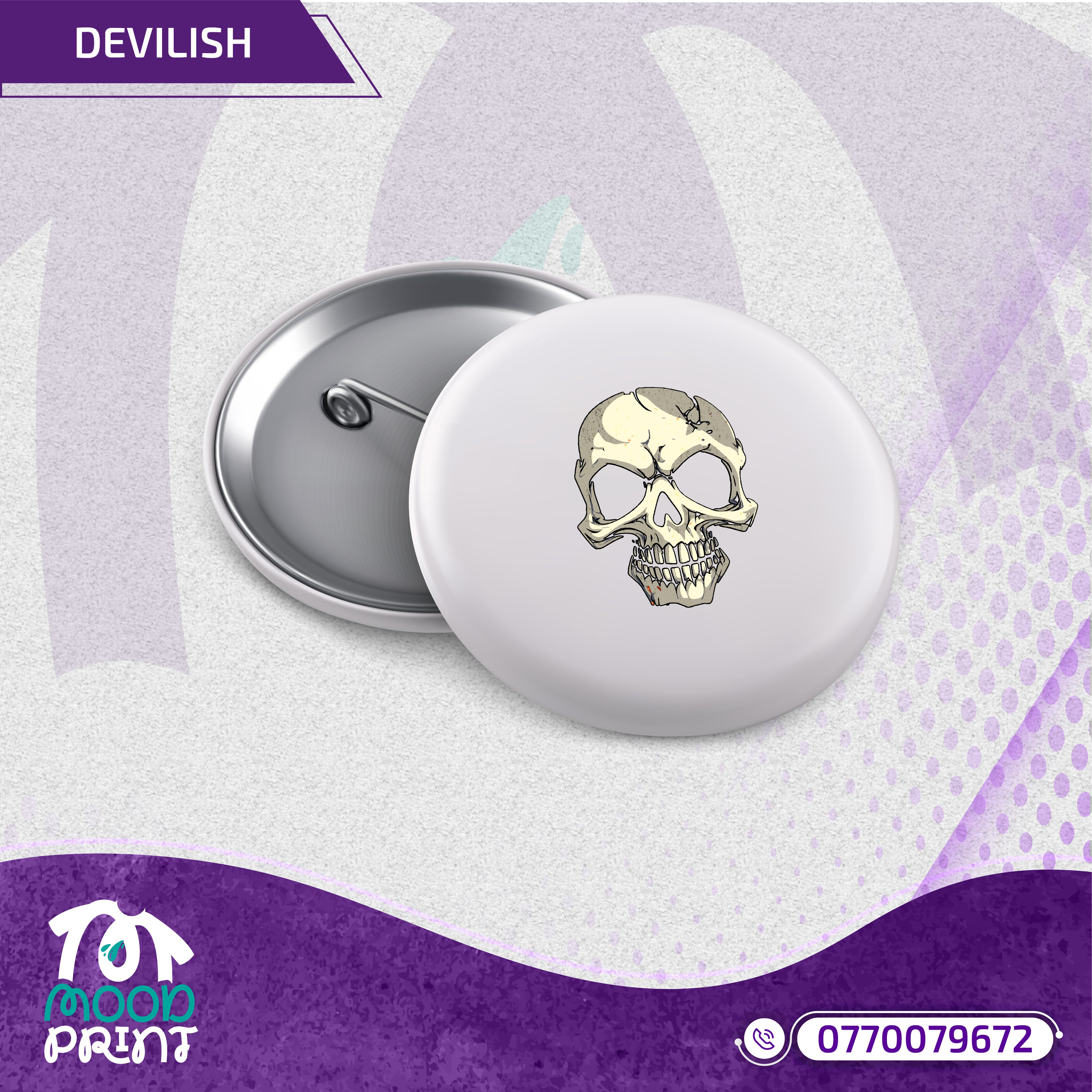 Reborn Skull Abandoned Floral Magnet