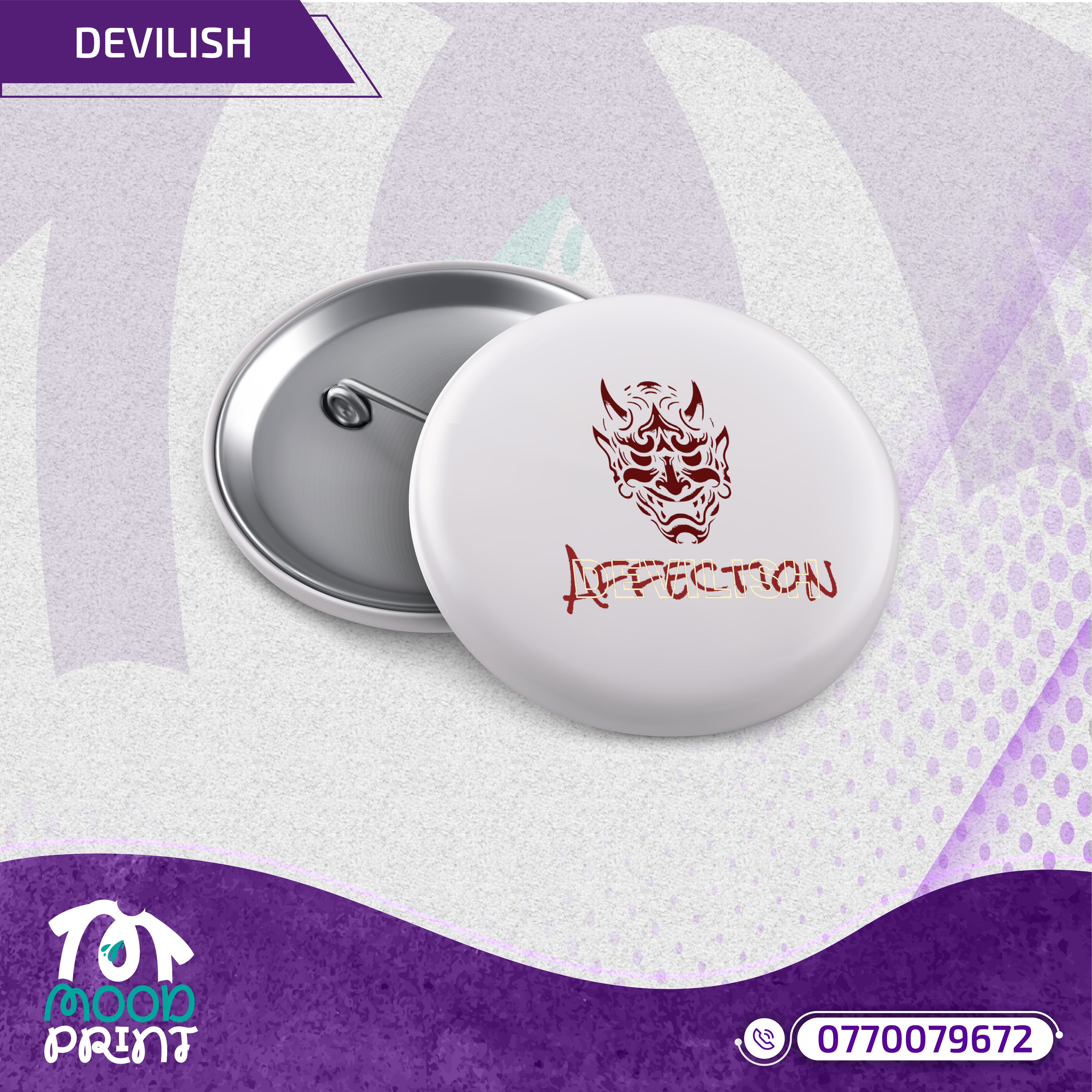 Devilish Infernal Waves Japanese Magnet