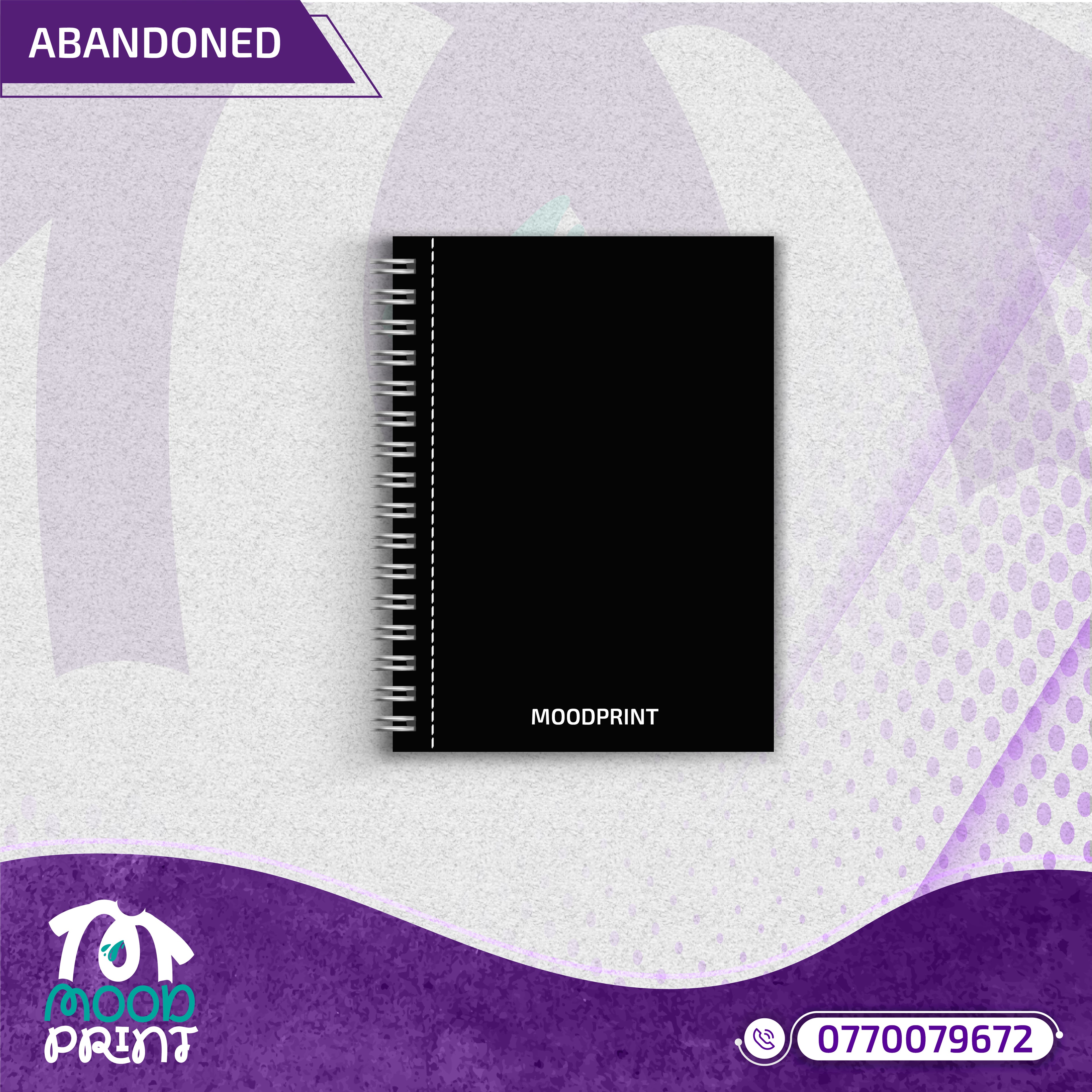ABANDONED Design Notebook black