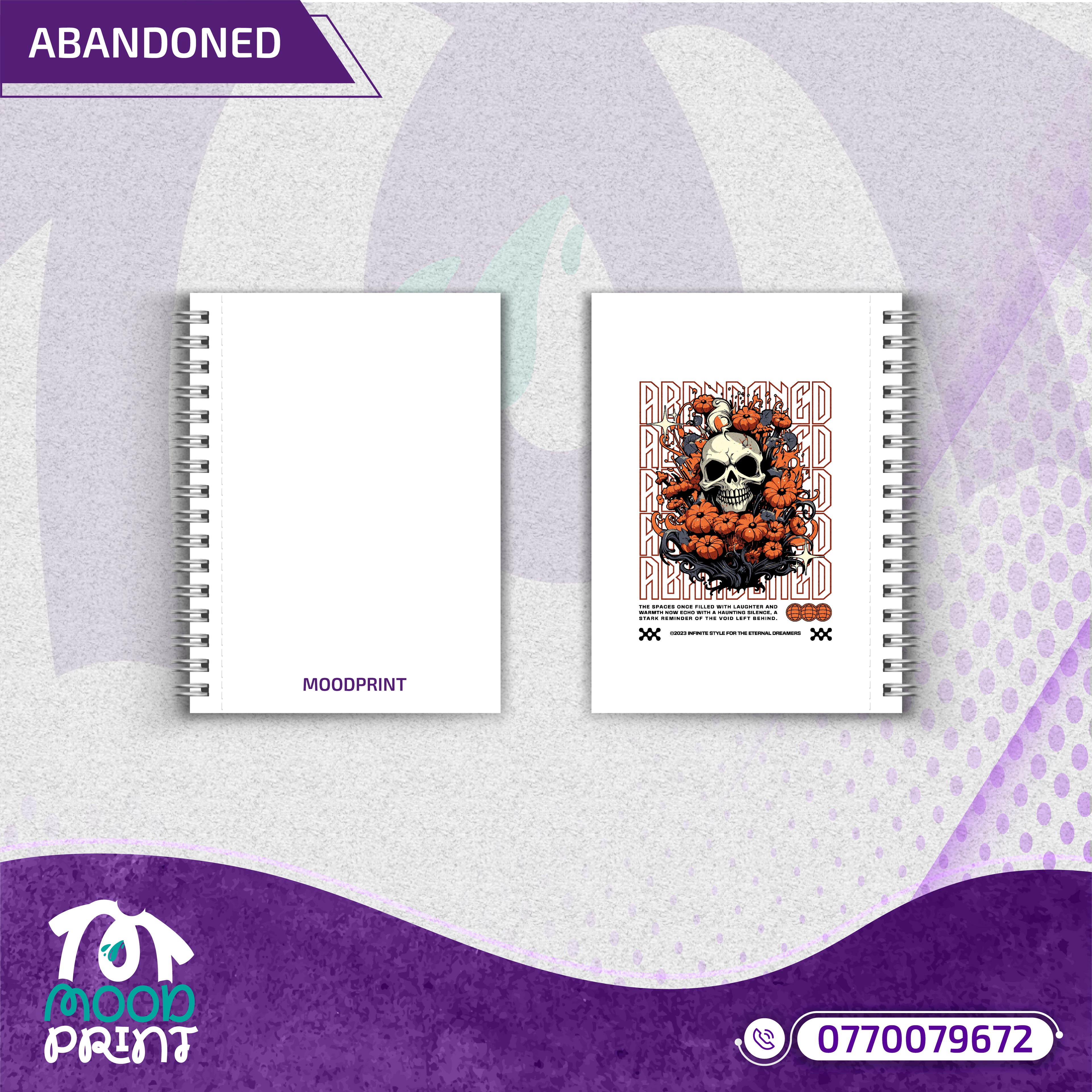 ABANDONED Design Notebook white