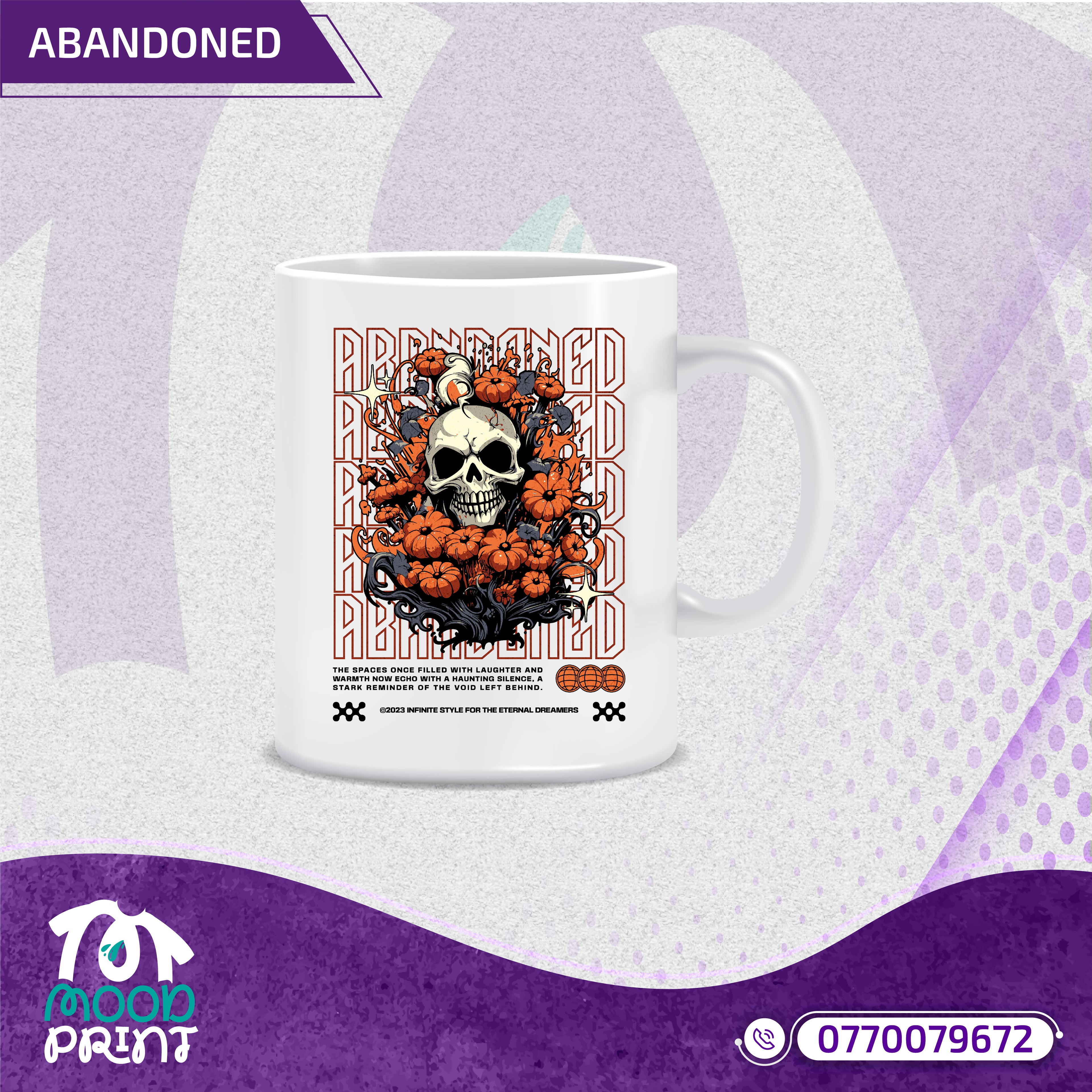 ABANDONED Design Plain Mug