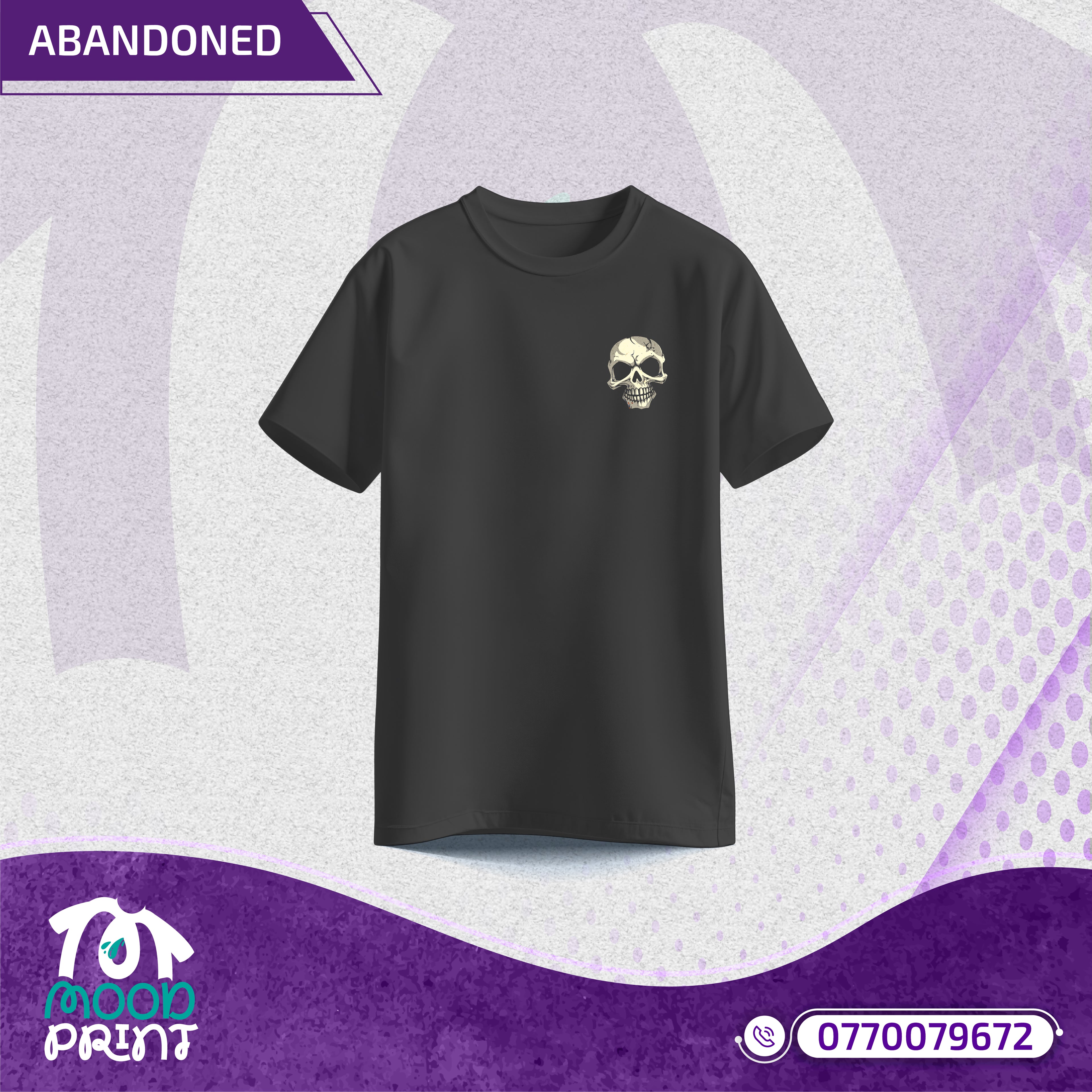 Reborn Skull Abandoned Floral Unisex T-shirt