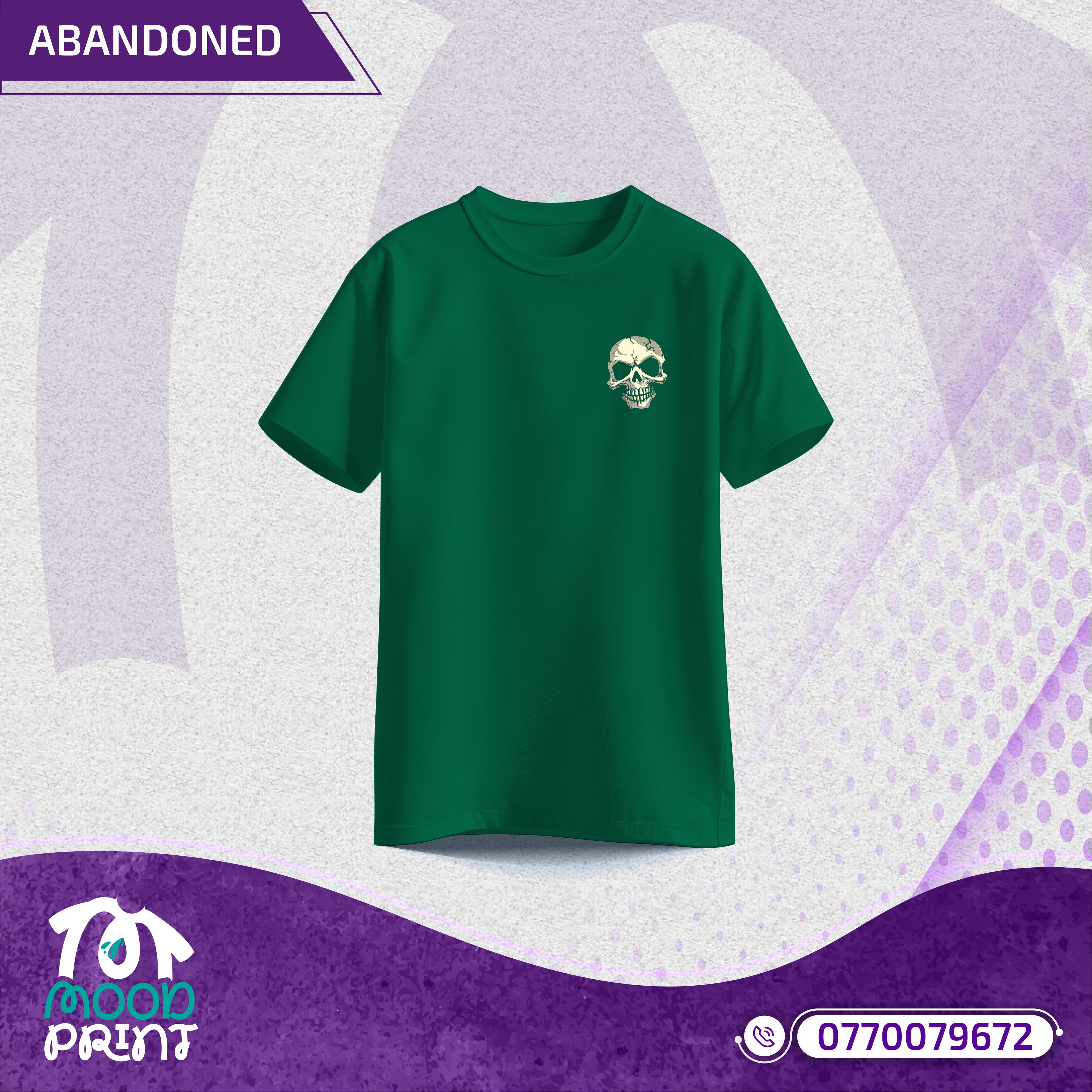 Reborn Skull Abandoned Floral Unisex T-shirt
