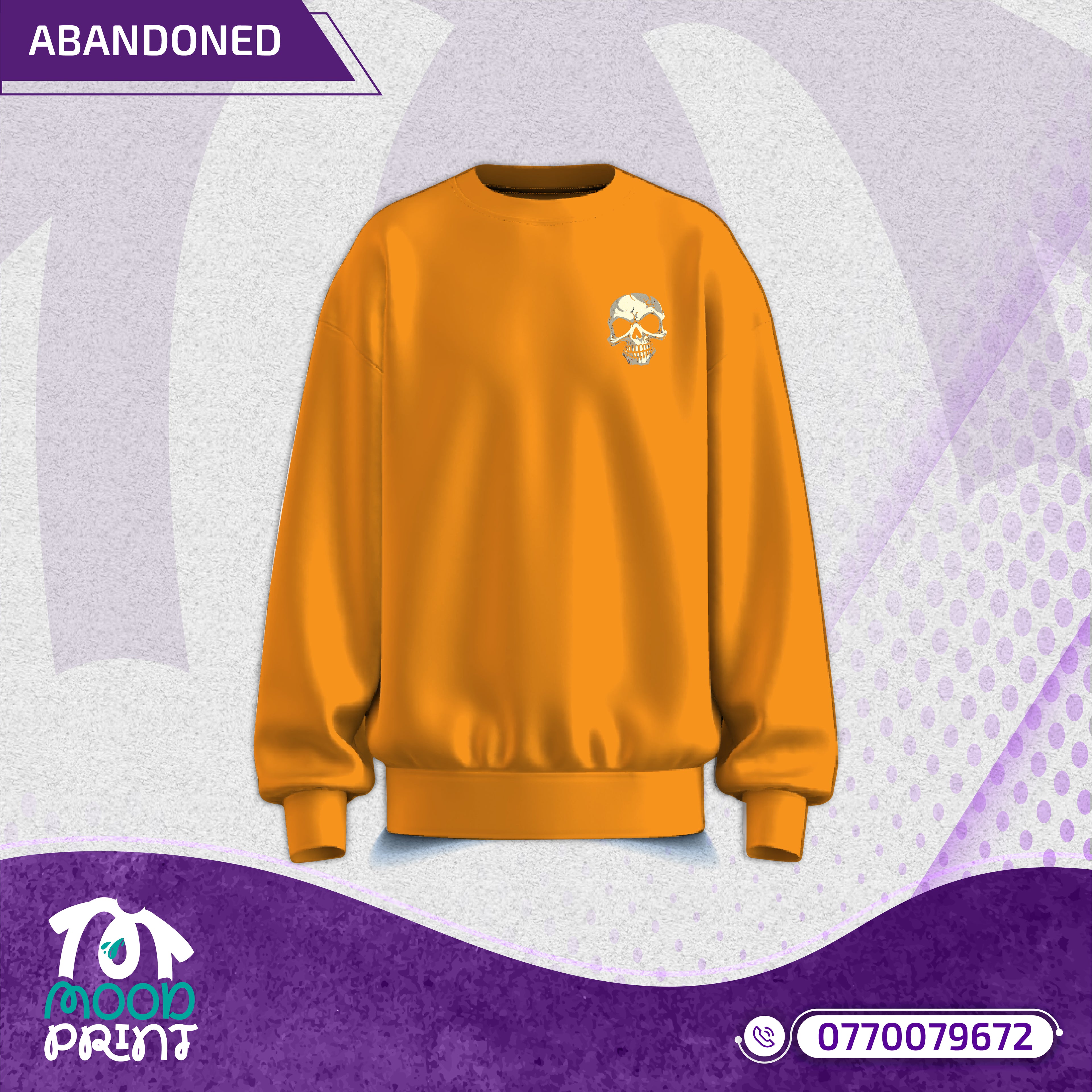 Reborn Skull Abandoned Floral Unisex Pullover