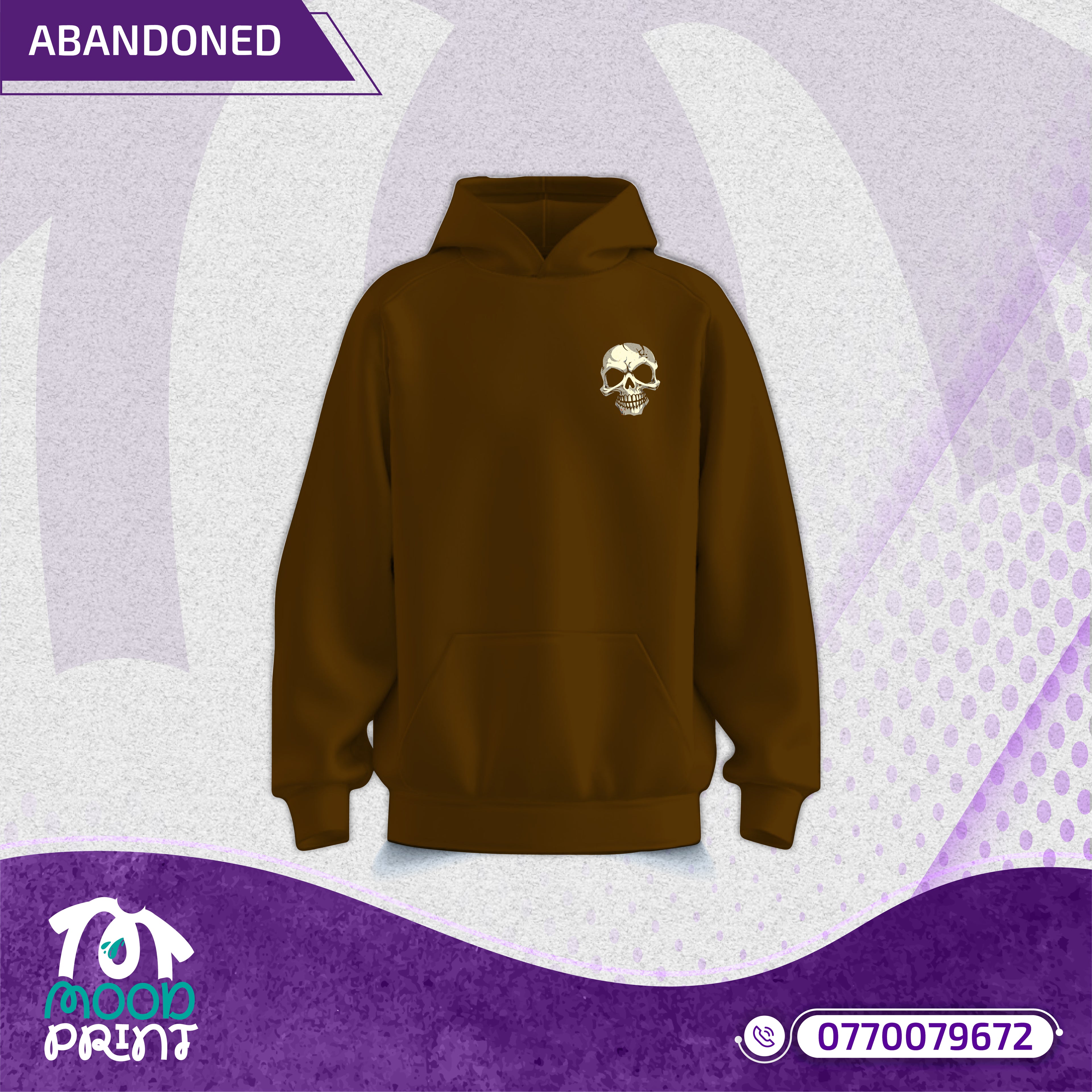 Reborn Skull Abandoned Floral Unisex Hoodie