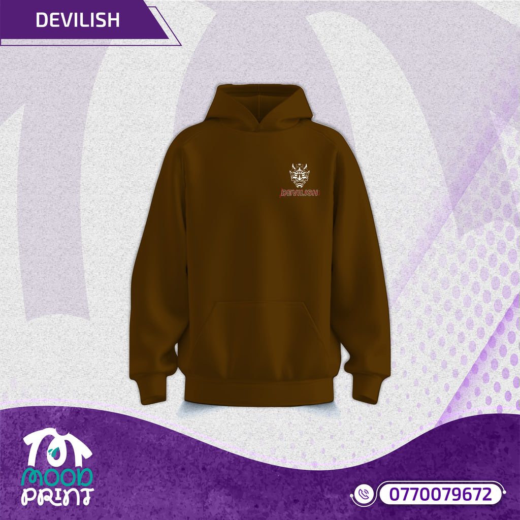 Devilish Infernal Waves Japanese Unisex Hoodie
