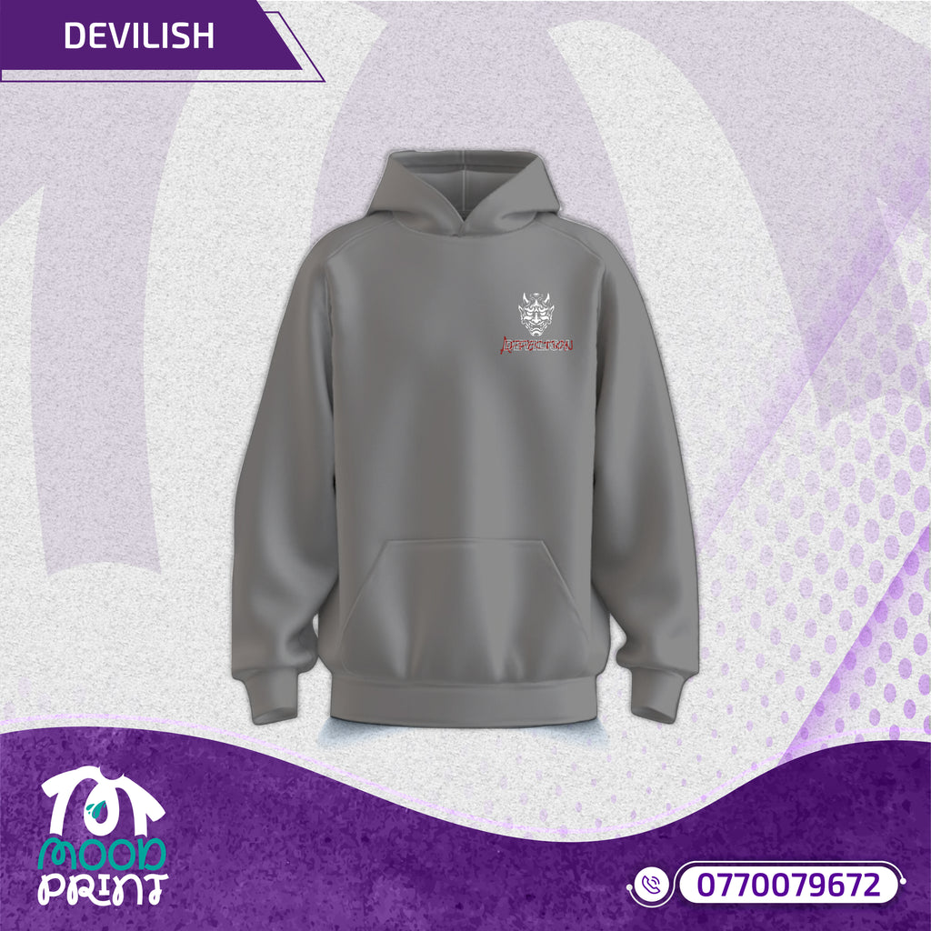 Devilish Infernal Waves Japanese Unisex Hoodie