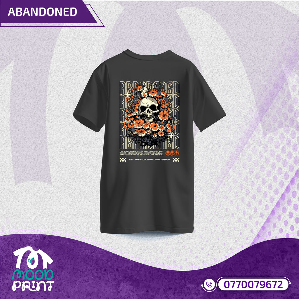 Reborn Skull Abandoned Floral Unisex T-shirt