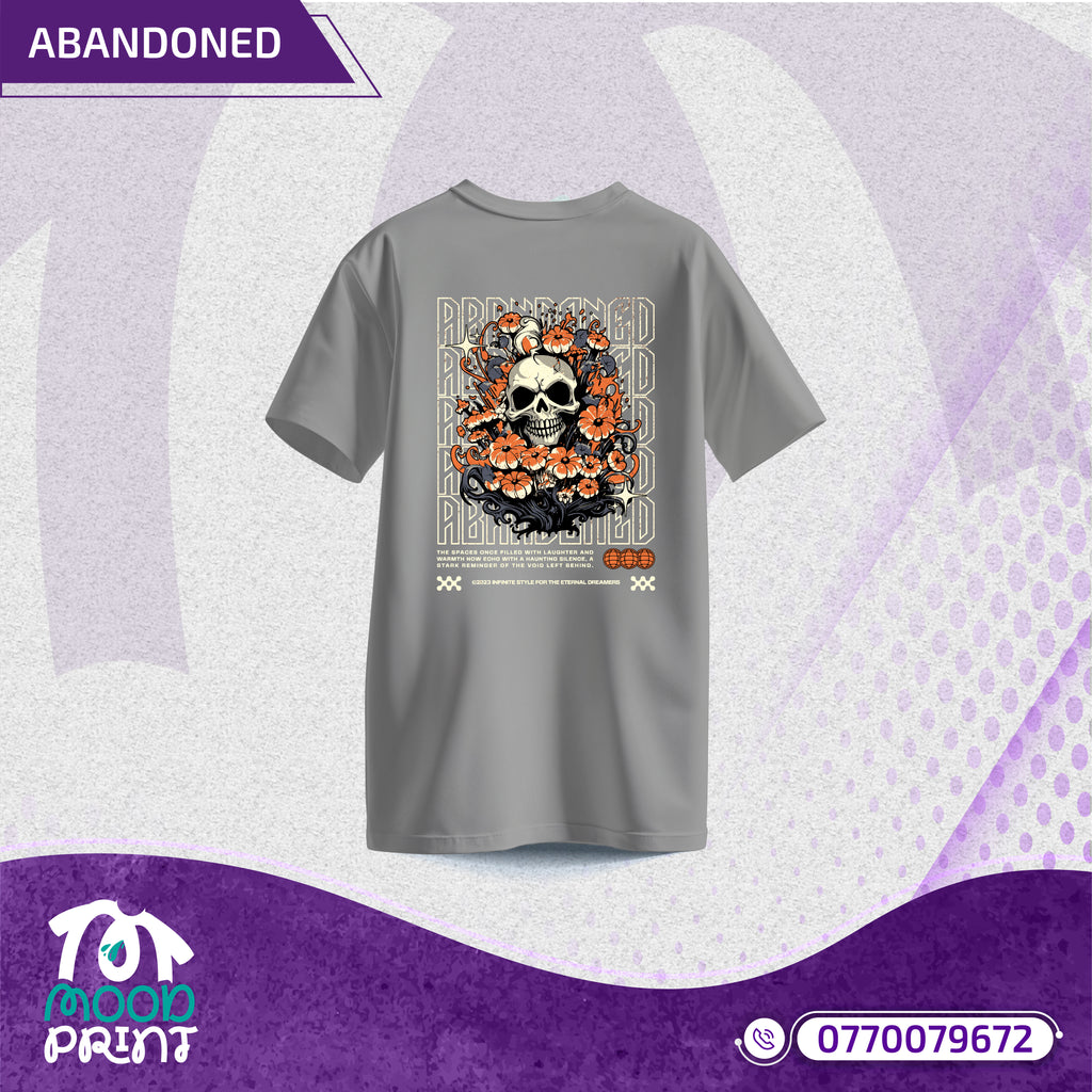 Reborn Skull Abandoned Floral Unisex T-shirt