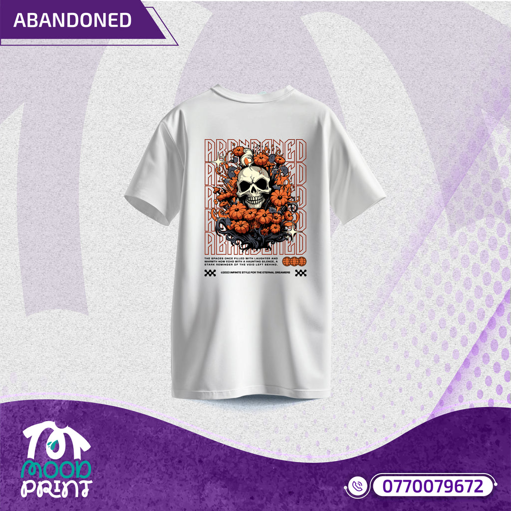 Reborn Skull Abandoned Floral Unisex T-shirt