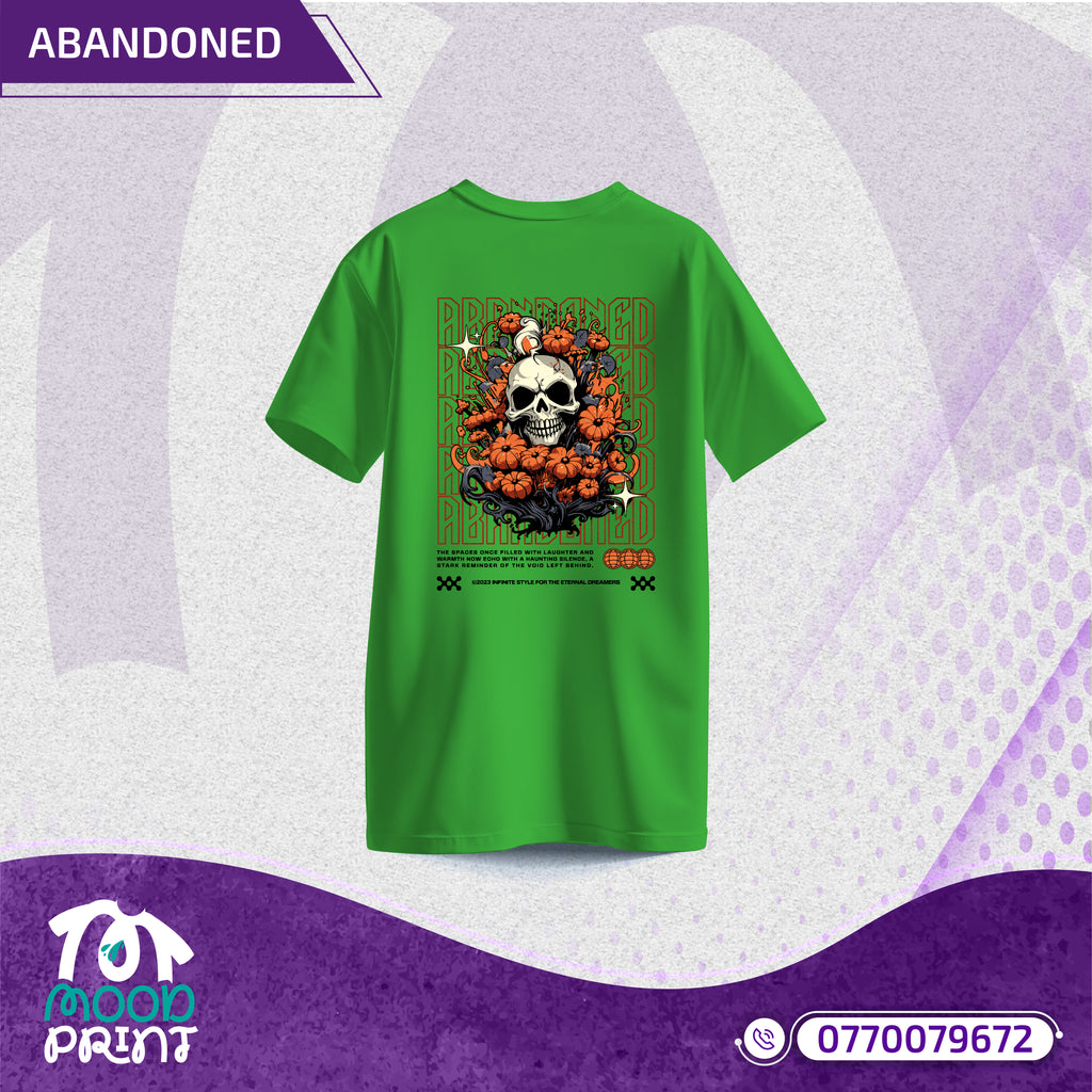 Reborn Skull Abandoned Floral Unisex T-shirt