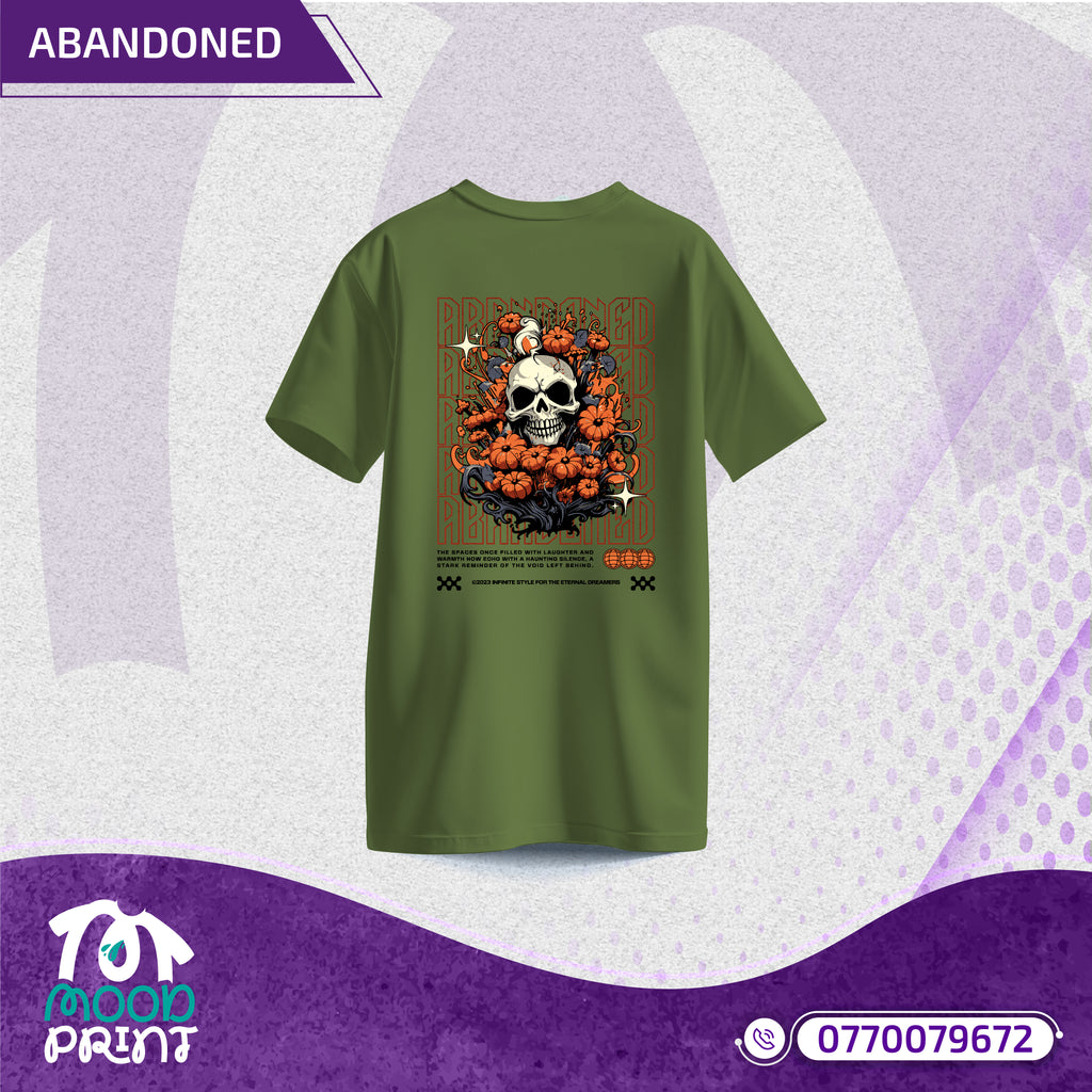 Reborn Skull Abandoned Floral Unisex T-shirt