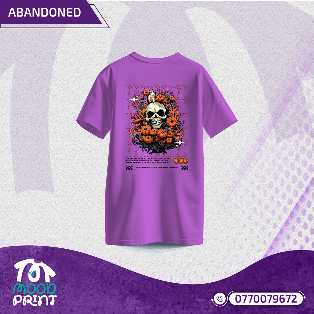 Reborn Skull Abandoned Floral Unisex T-shirt