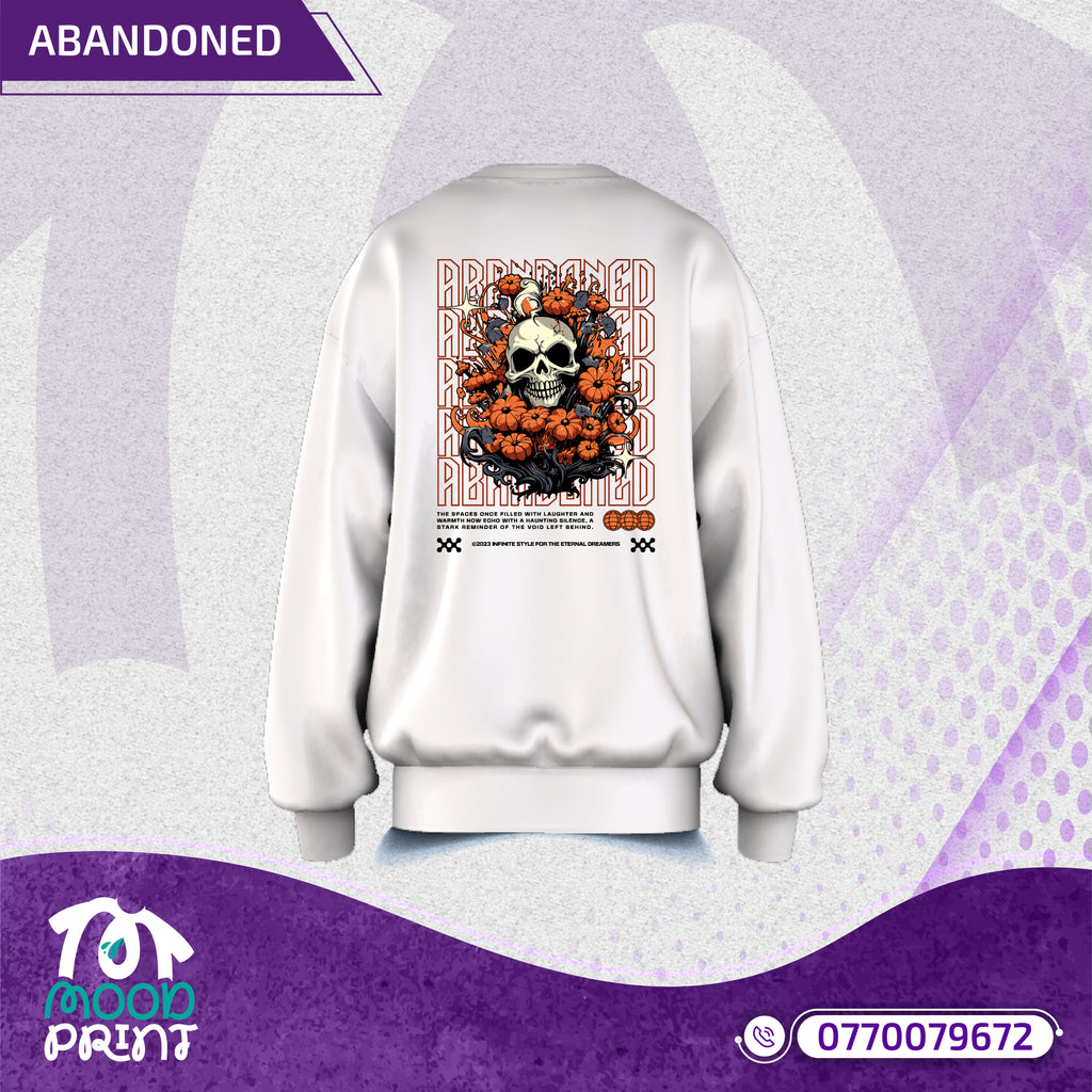 Reborn Skull Abandoned Floral Unisex Pullover