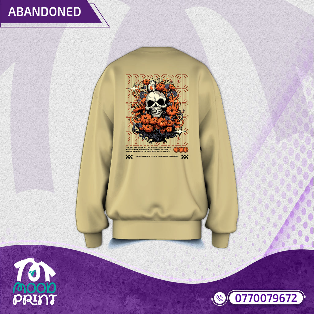 Reborn Skull Abandoned Floral Unisex Pullover