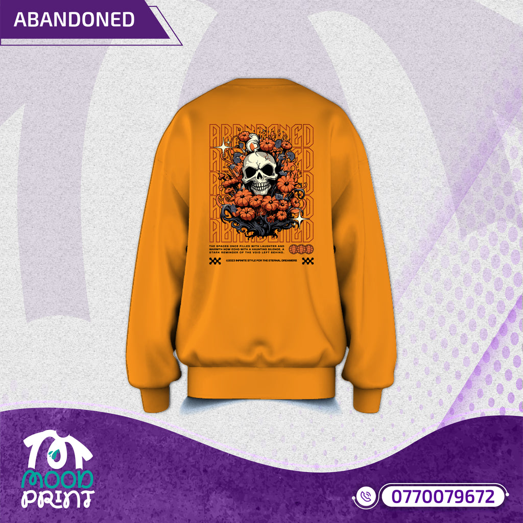 Reborn Skull Abandoned Floral Unisex Pullover