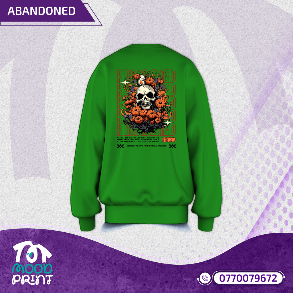 Reborn Skull Abandoned Floral Unisex Pullover
