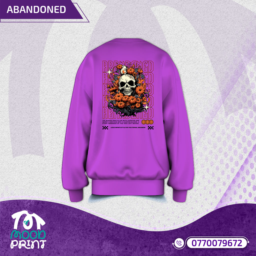 Reborn Skull Abandoned Floral Unisex Pullover