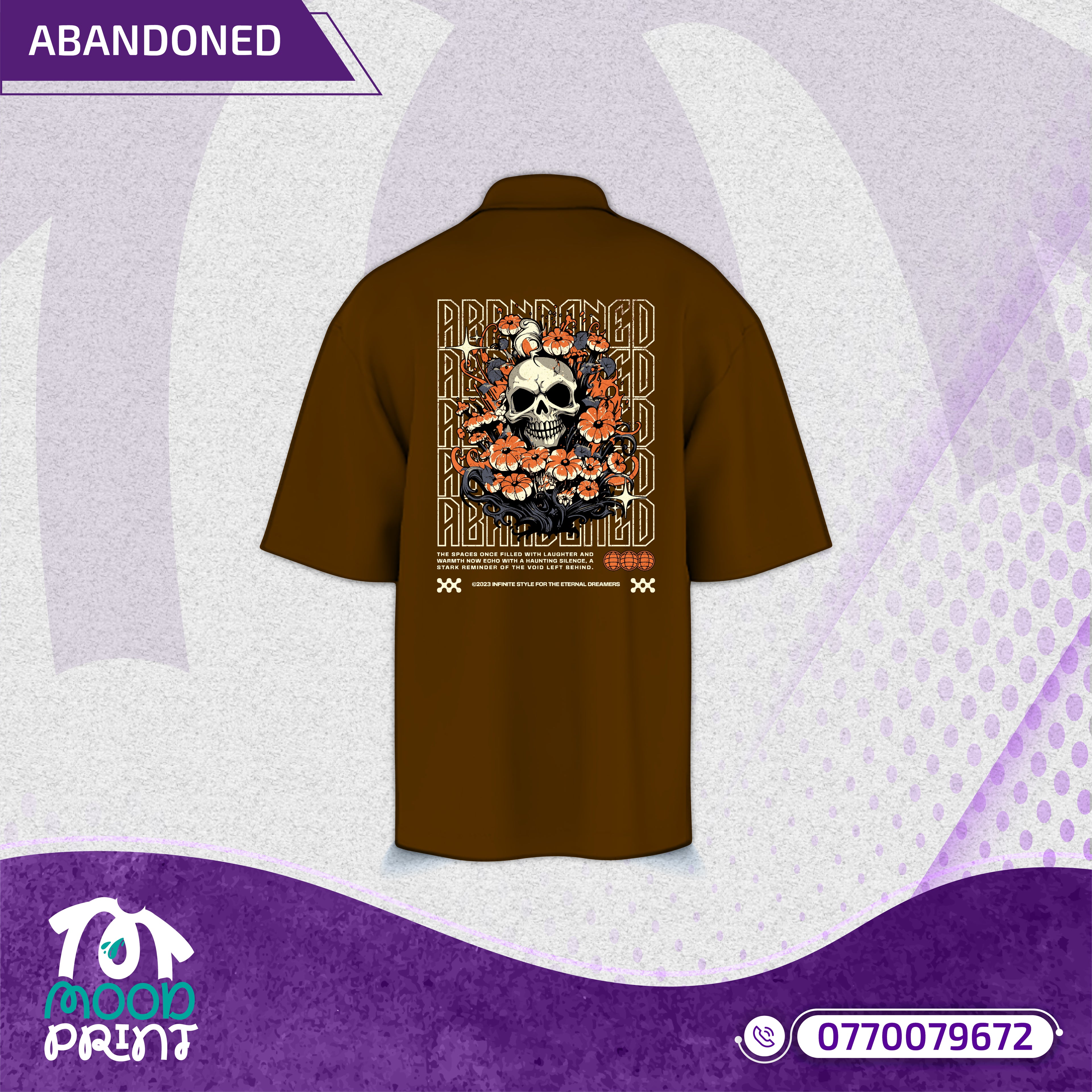 ABANDONED Unisex Design Polo-shirt