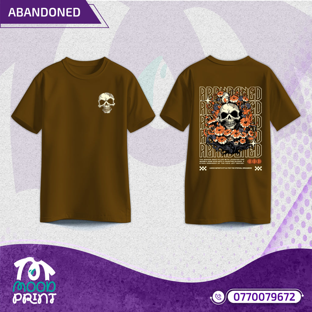 Reborn Skull Abandoned Floral Unisex T-shirt