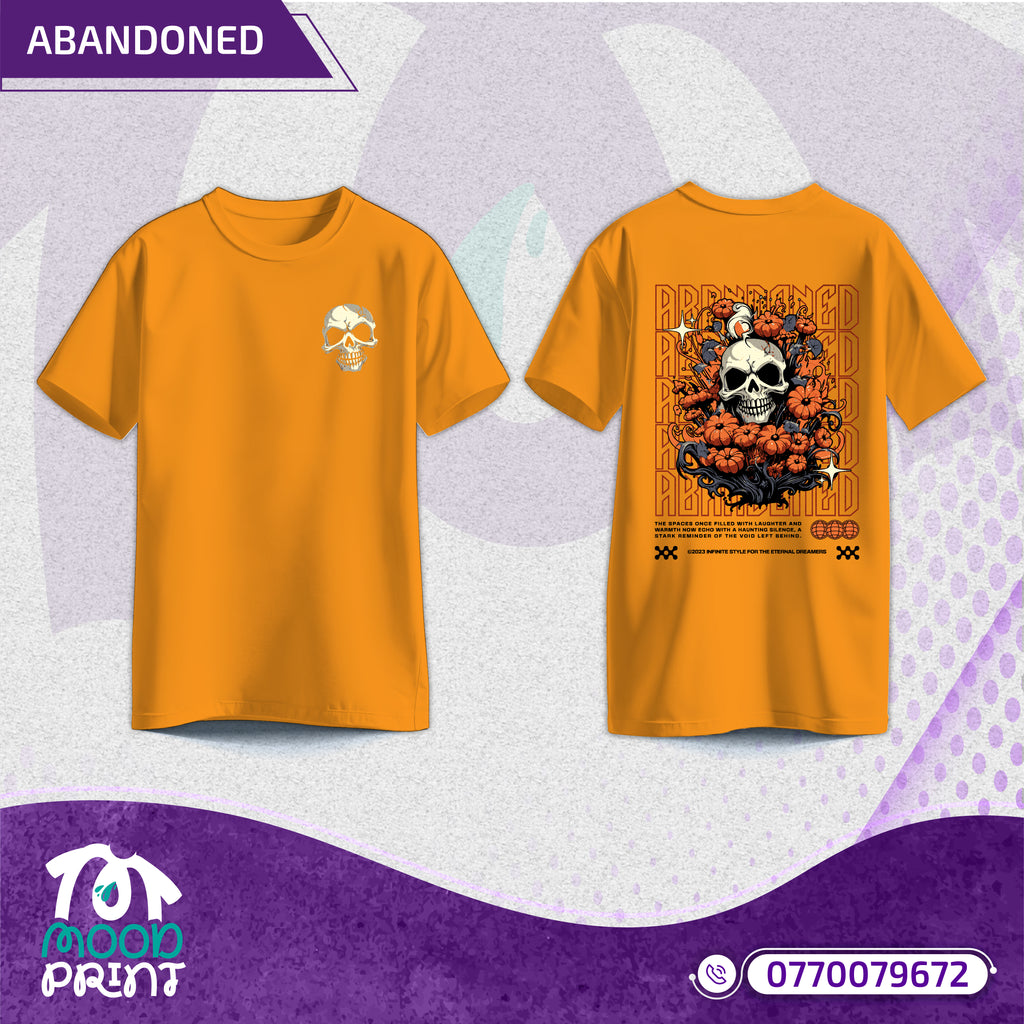 Reborn Skull Abandoned Floral Unisex T-shirt