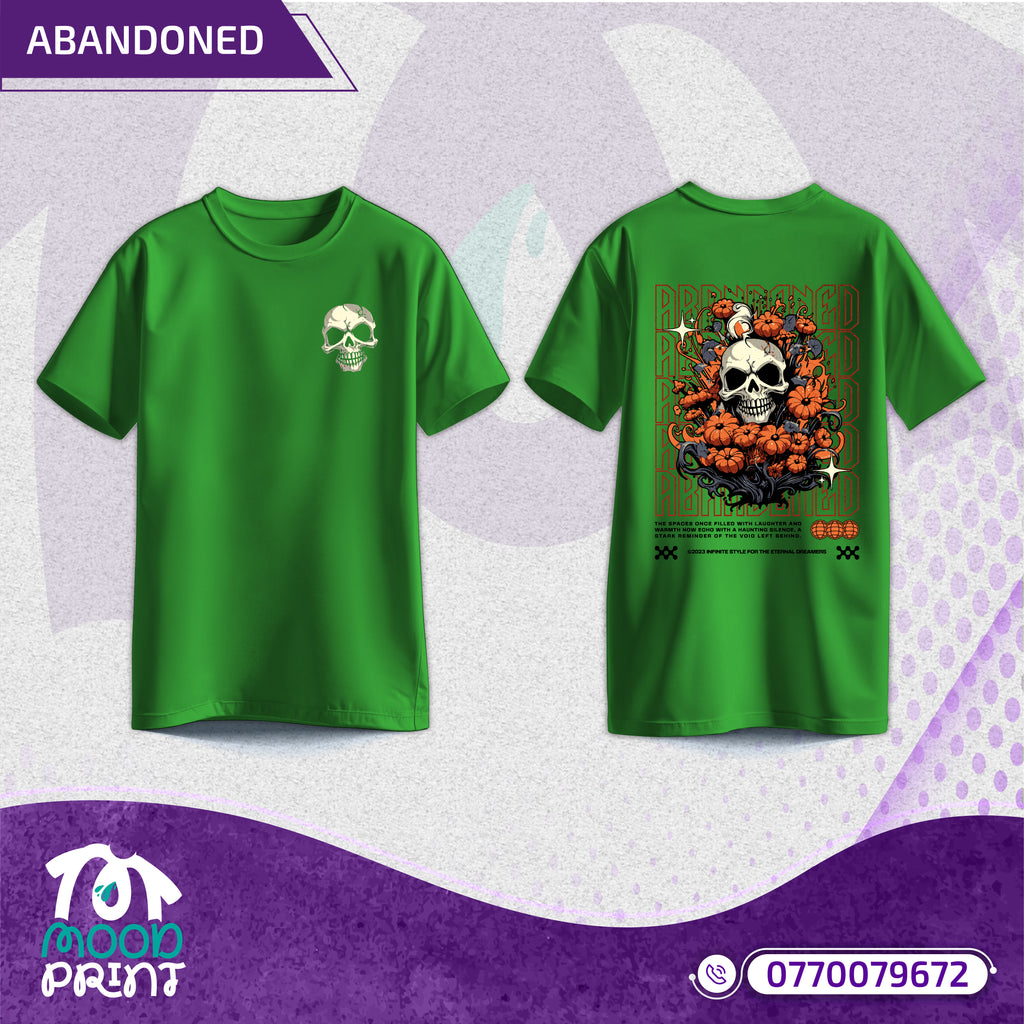 Reborn Skull Abandoned Floral Unisex T-shirt
