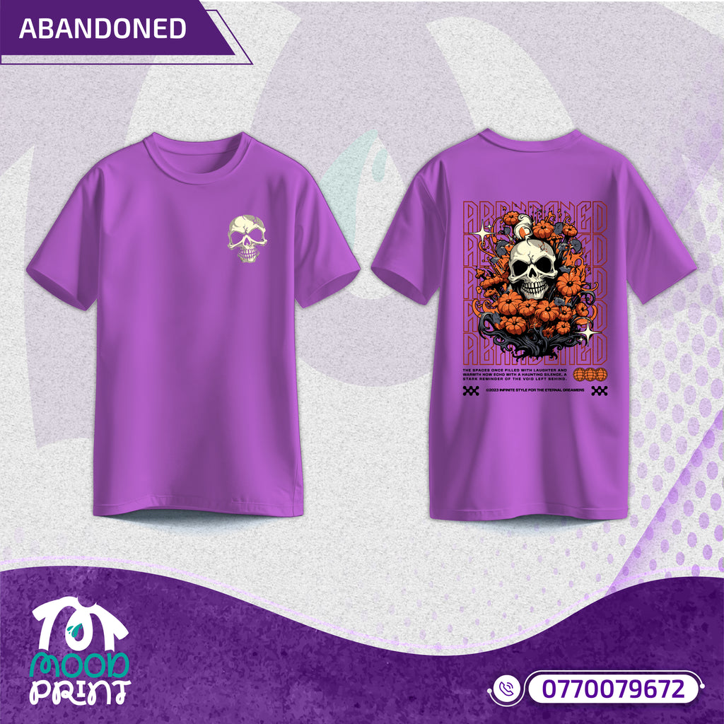 Reborn Skull Abandoned Floral Unisex T-shirt